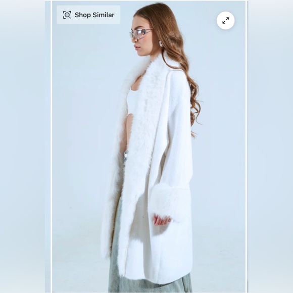 SNOW BUNNY LONG CARDIGAN - L/XL - Picture 3 of 5